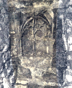 A medieval carving discovered at the Ship in 1957